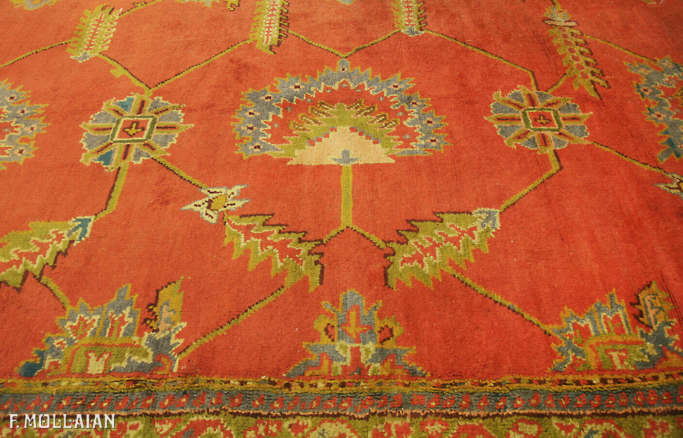 Antique Turkish Ushak (Oushak) Carpet n°:20624826